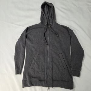 Zella Women's Gray Full Zip Hoodie Sweatshirt Size S Small Activewear Jacket